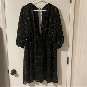 ASOS Curve beaded mini dress